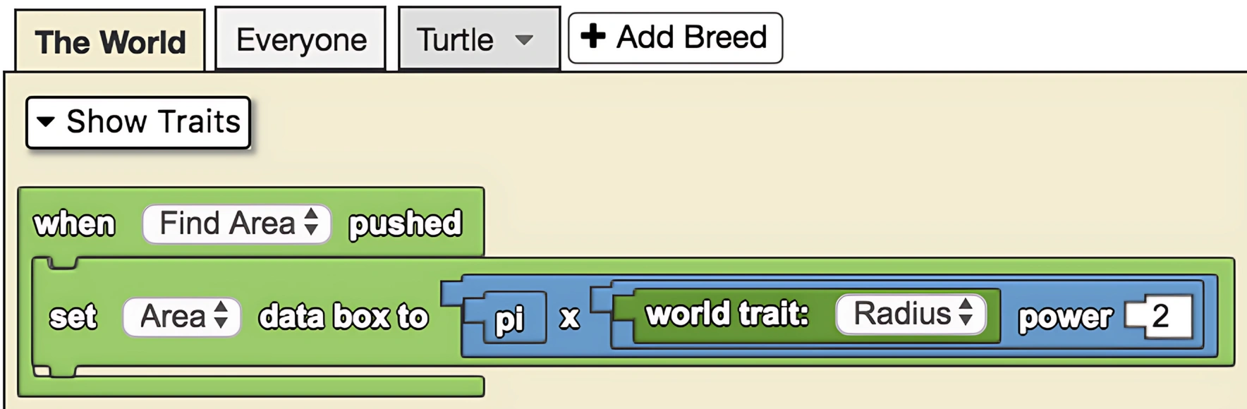 Pi example code