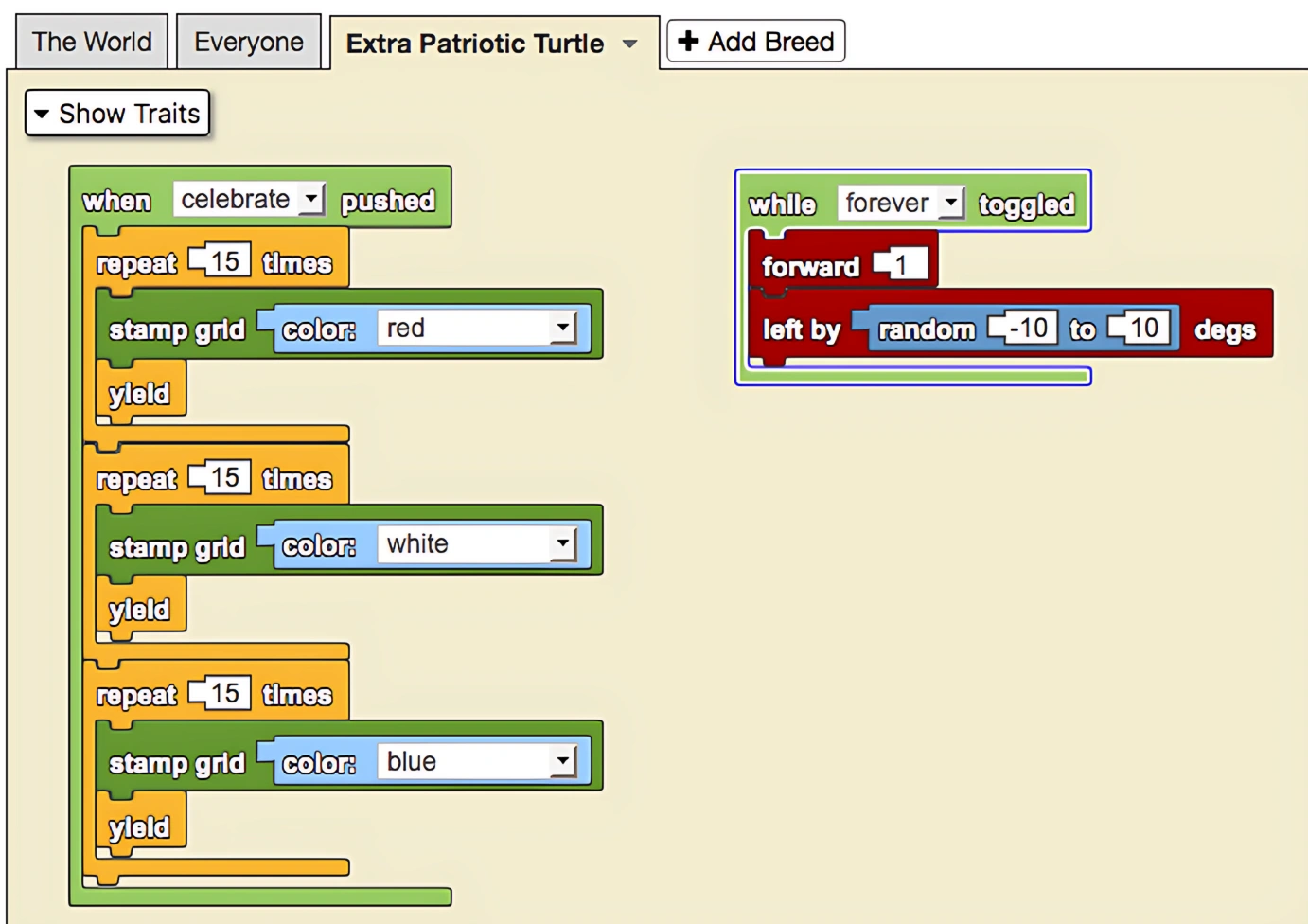 Repeat Times example code