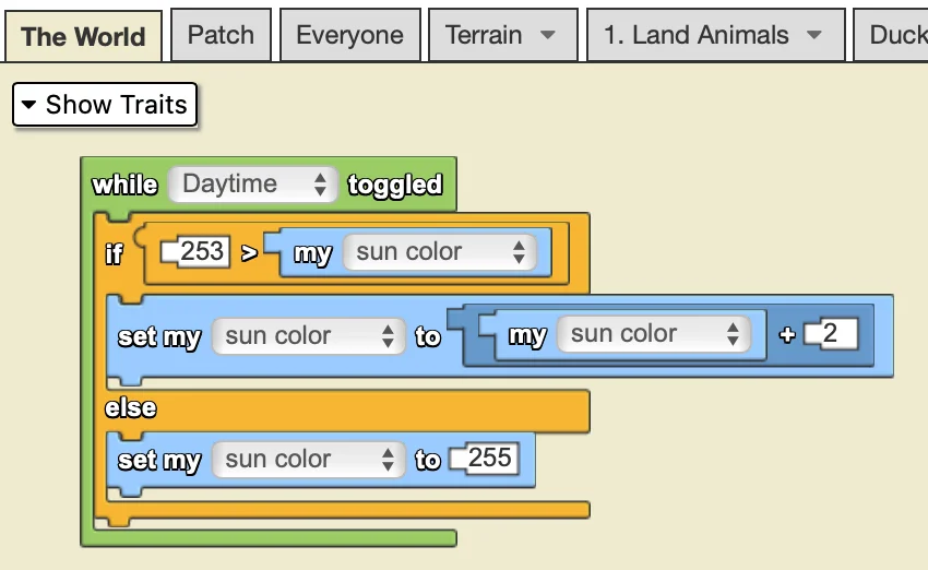 Set Directional Light Color example code 2