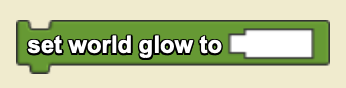 Set World Glow To block