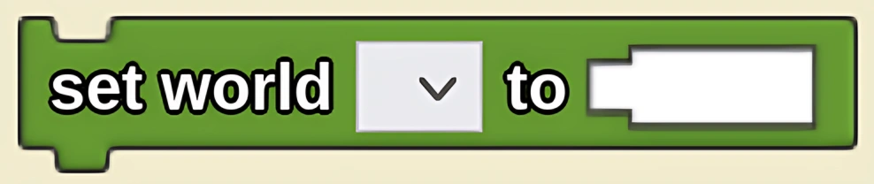 Set World To block