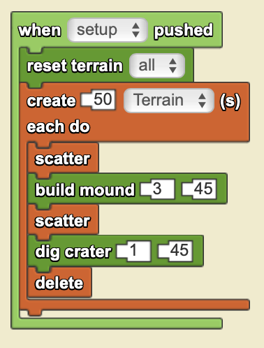 Part 1 setup code