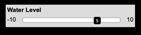 Water Level slider