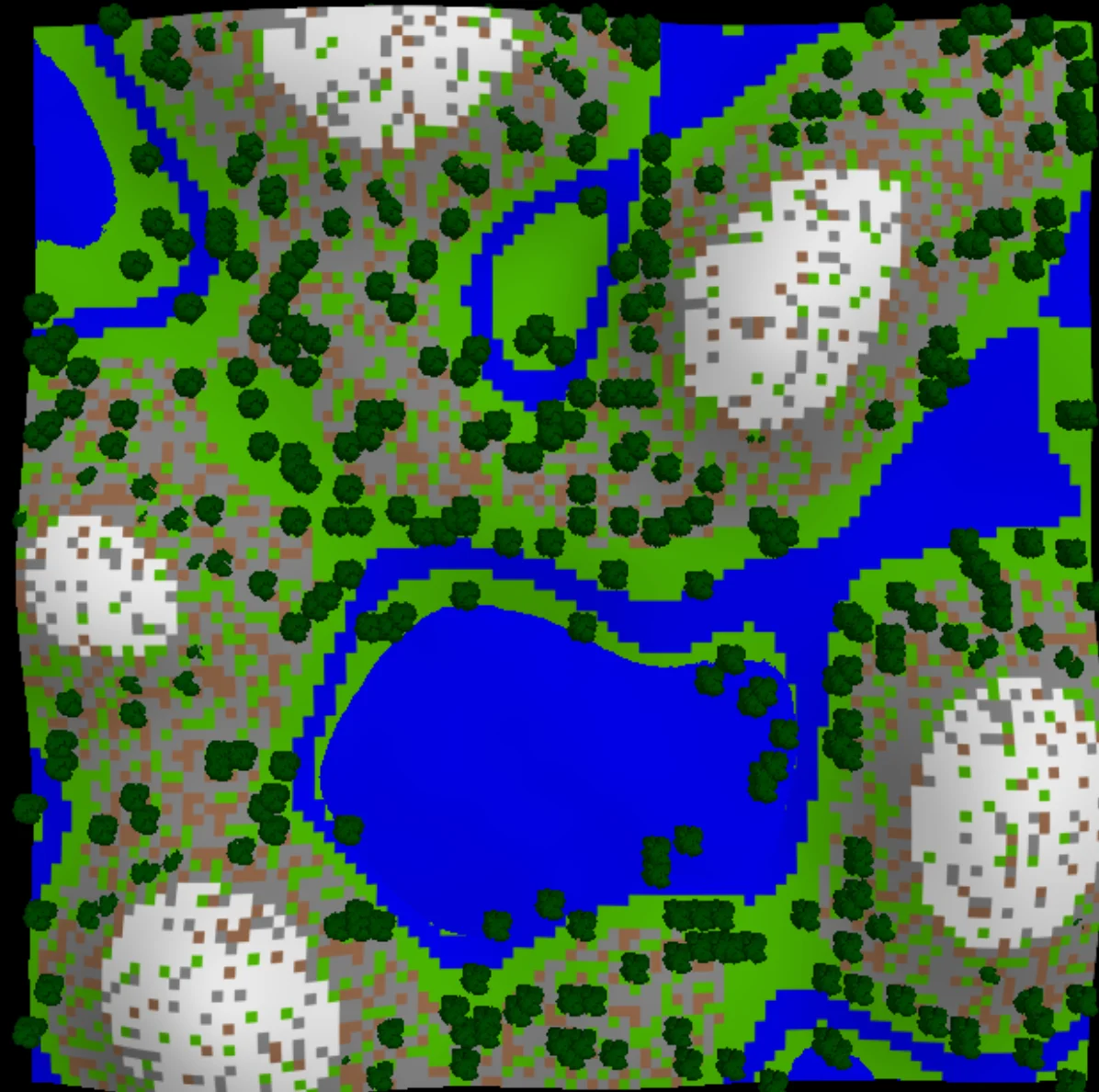 Full terrain top view