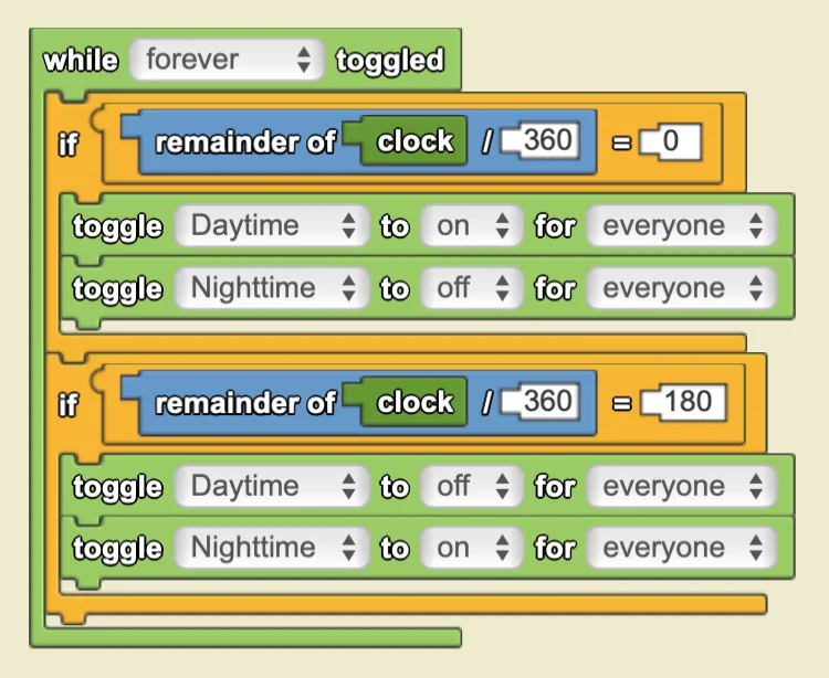 Day/night toggle code