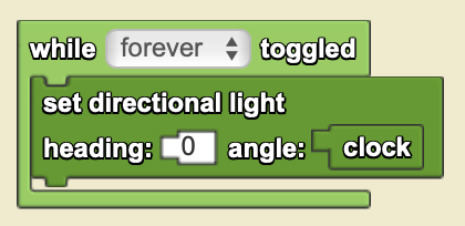 Light angle code