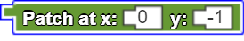 Patch at x: y: block