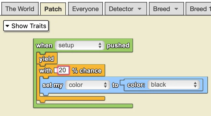 Random setup code