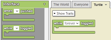 While forever toggled block