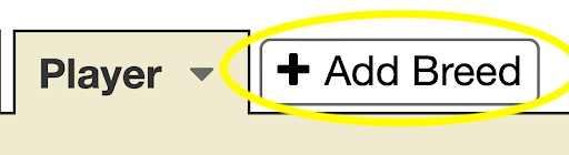 Add Breed button