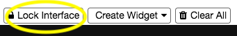 Lock Interface button