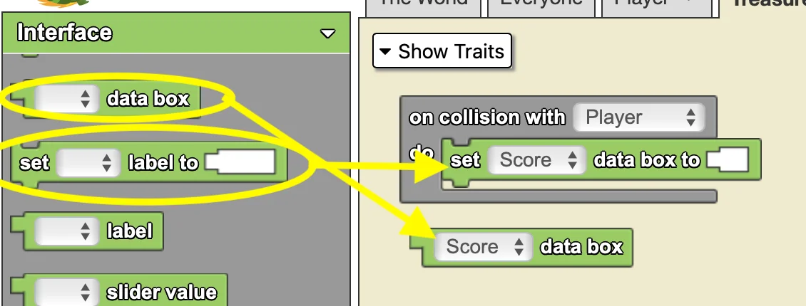 Score treasure code