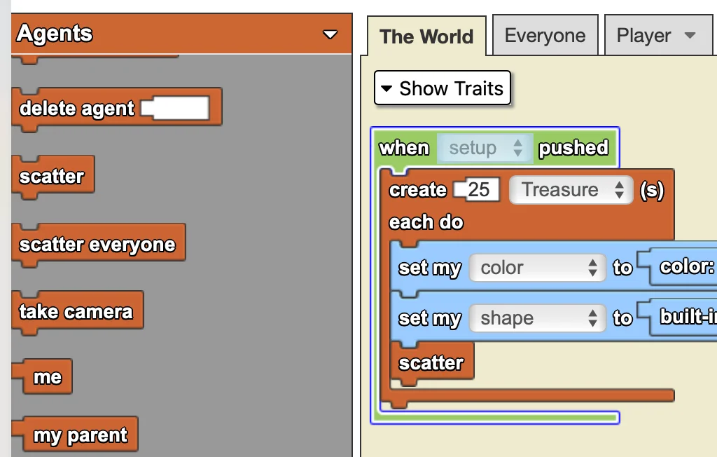 Traits drawer